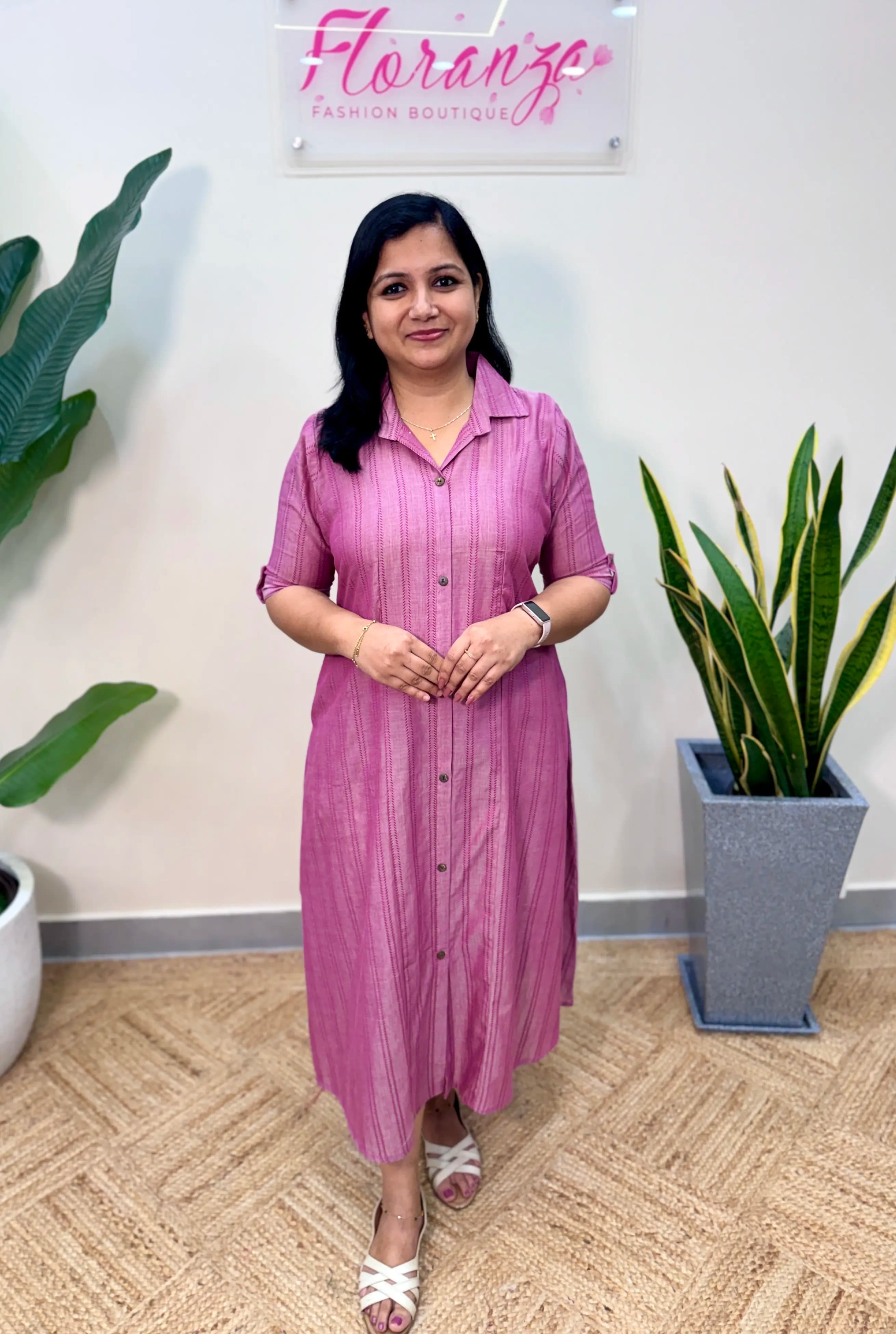 Aline Kurti in Synthetic Weaved Fabric B