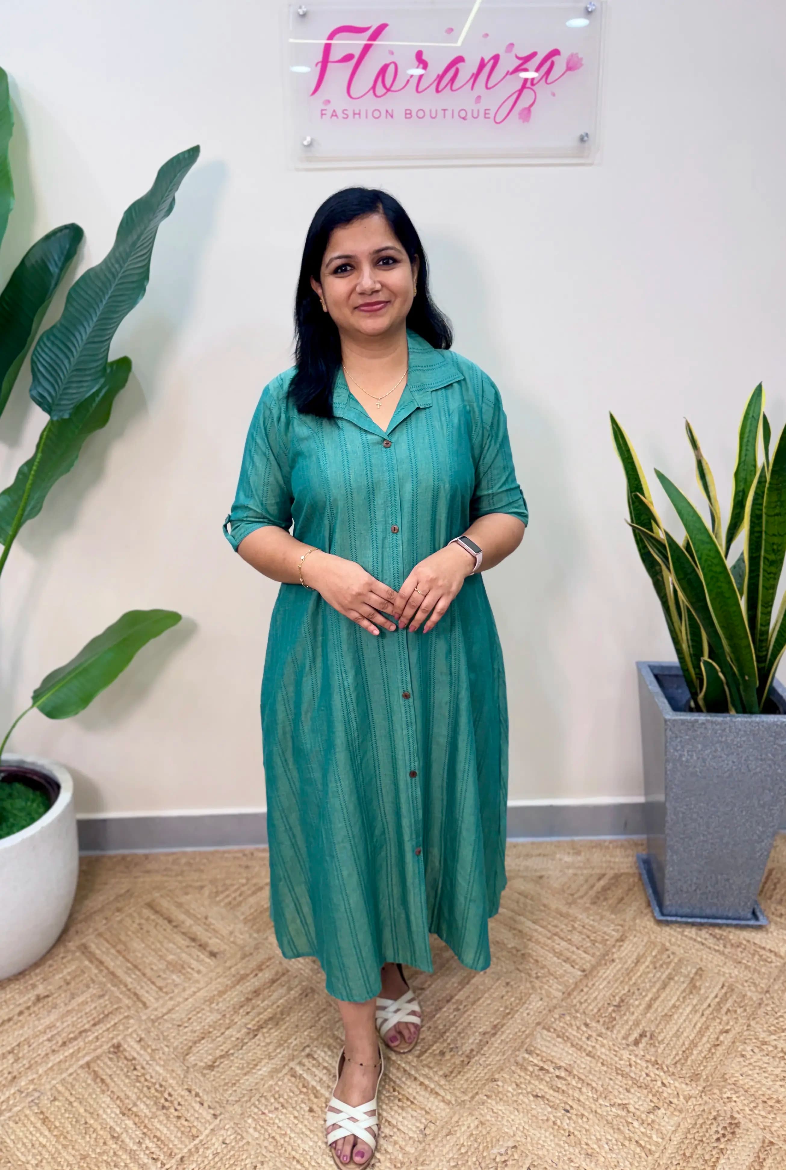 Aline Kurti in Synthetic Weaved Fabric C